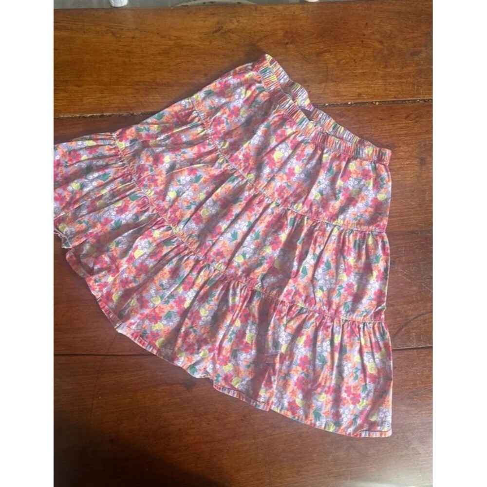 Tea Collection Floral Tiered Ruffle Skirt Girls 16 Fits Women XS Small